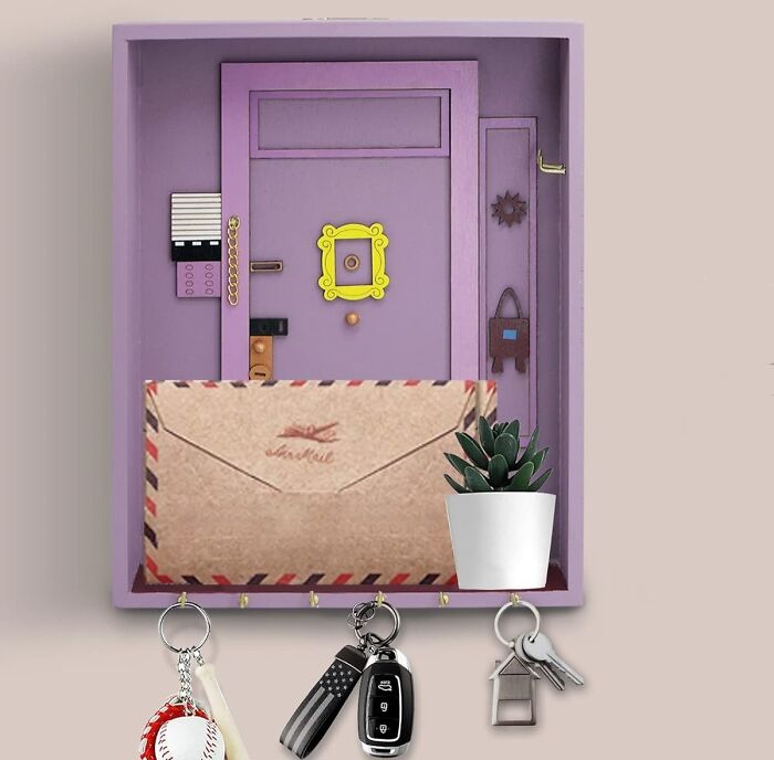 Welcome Home, Friends Fans: Monica’s Door Frame Key Holder & Cute Keychain!