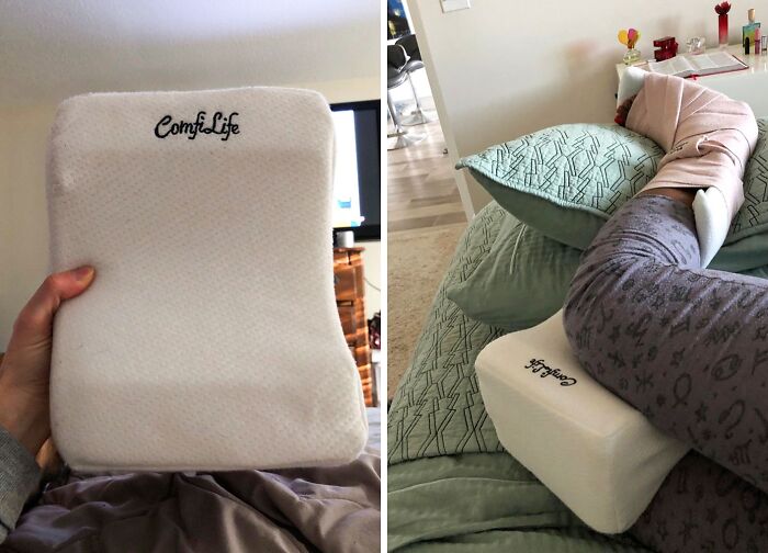 Turn The 'Sleeping On Your Side' Struggle Into A Pure Joy With Comfilife Pillow. Instant Back Relief Has Never Been So Simple!