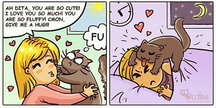 "Catsuthecat": Where Mustaches And Witty Comics Will Make Your Day