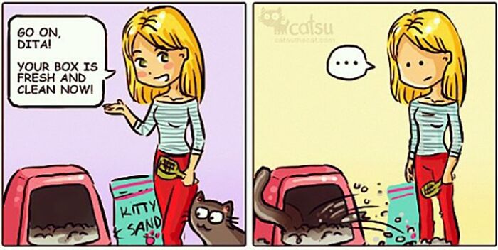 "Catsuthecat": Where Mustaches And Witty Comics Will Make Your Day