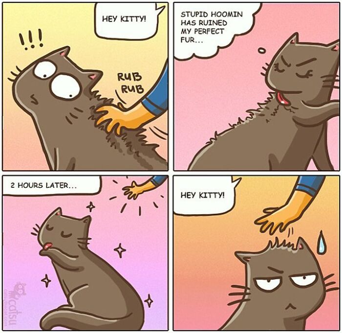 "Catsuthecat": Where Mustaches And Witty Comics Will Make Your Day