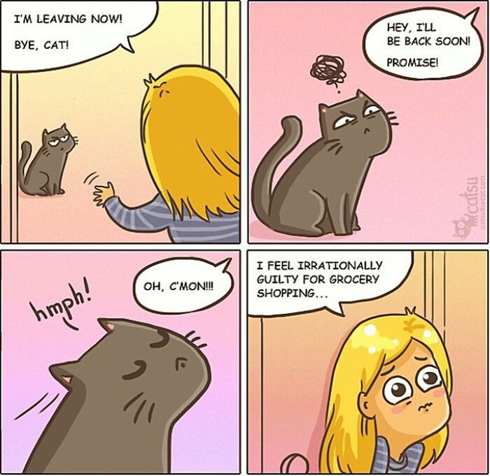 "Catsuthecat": Where Mustaches And Witty Comics Will Make Your Day