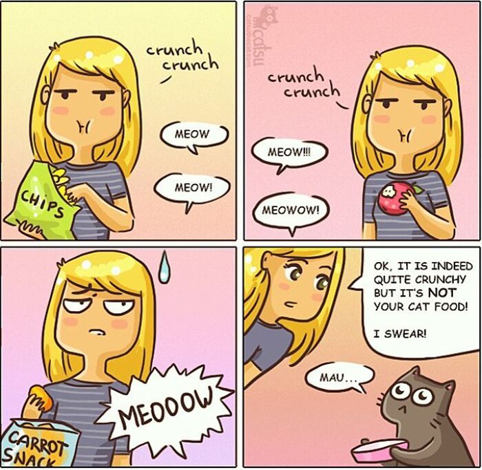 "Catsuthecat": Where Mustaches And Witty Comics Will Make Your Day