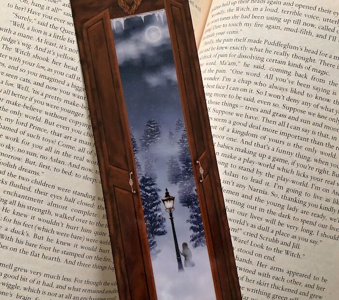 Narnia Awaits Between Pages: The Wardrobe Lamppost Bookmark Lights The Way!