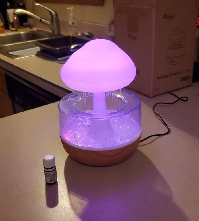 Find Serenity With The Zen Raining Cloud Night Light Aromatherapy Essential Oil Diffuser