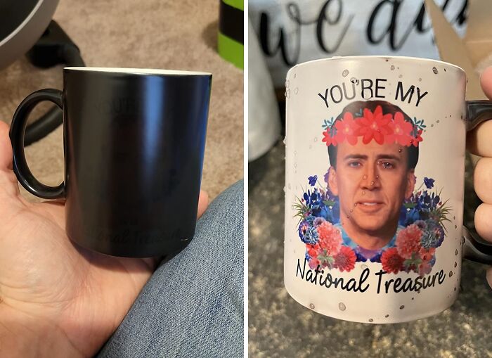 Uncover Hidden Gems With 'You're My National Treasure' Morphing Coffee Mugs: Watch Your Love Story Come To Life With Heat Reveal Magic!
