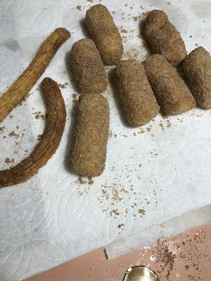 I Was Making Homemade Churros For The Husband And The Piping Bag Tip Popped Out. Too Lazy To Fix It. I Present To You The Turdo