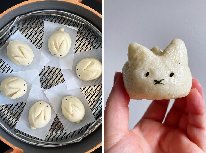 Homemade Steamed Bunny Buns