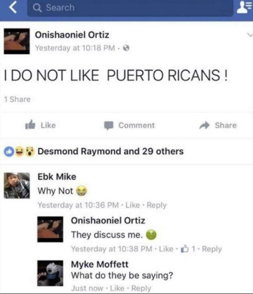 Puerto Rican Discuss Me