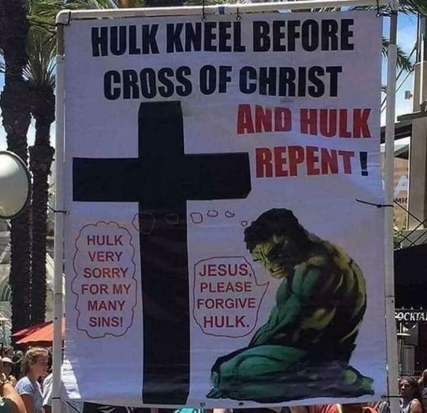 Hulk Kneel Before Christ