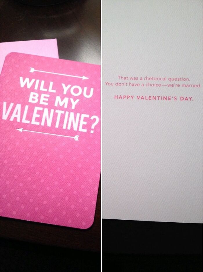 Found A Pretty Sweet Valentine's Day Card For The Husband