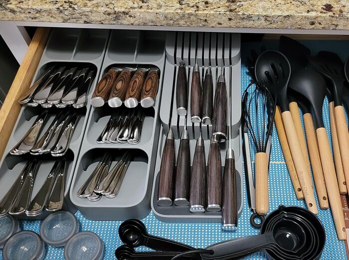Maximize Drawer Space And Keep Your Silverware Neatly Organized With Compact Utensil Organizer