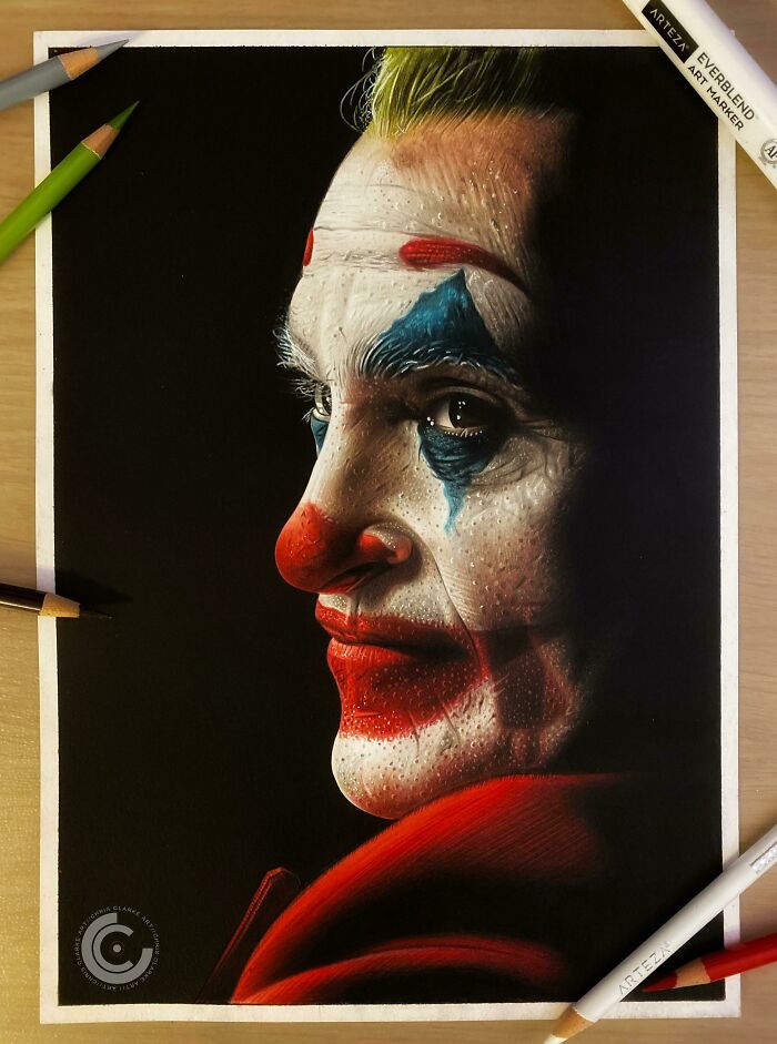 My Drawing Of Joaquin Phoenix As Joker