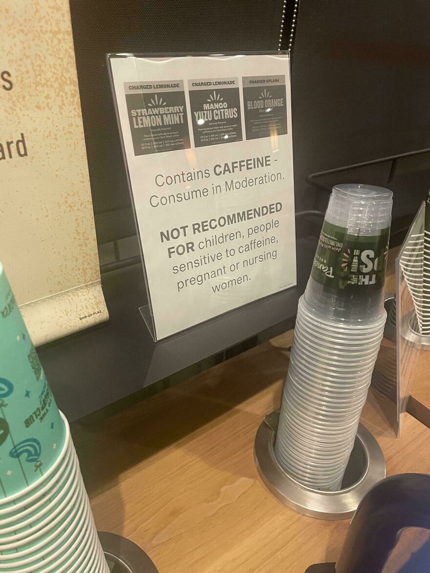 My Local Panera Bread Now Has Warnings About The Charged Lemonade