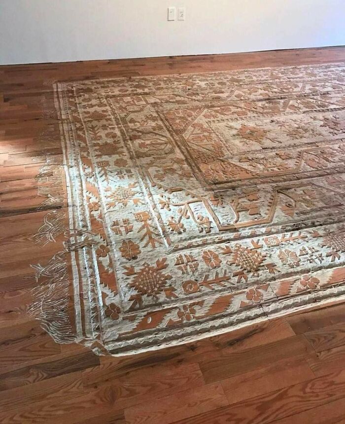 This "Rug" Is Carved Into The Oak-Wood Floor By Spanish Artist Selva Aparicio