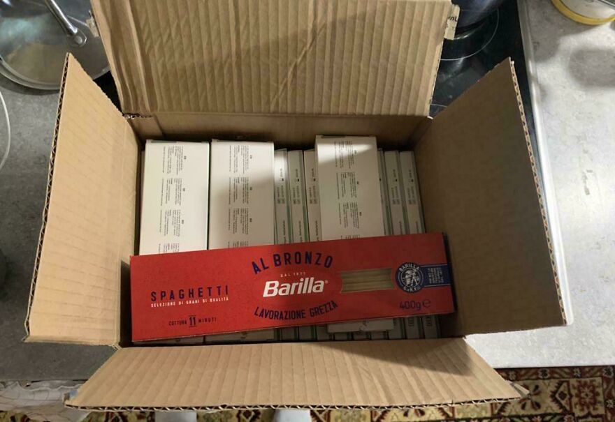 Ordered Some Covid Tests From Amazon, Got A Free Pack Of Pasta