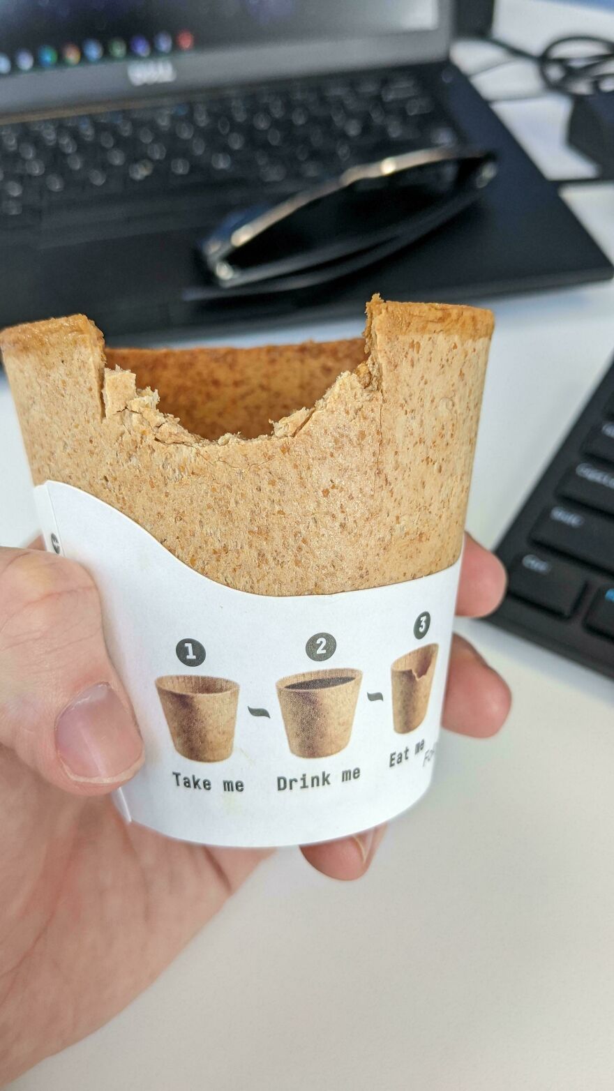 My Coffee Cup Is Edible