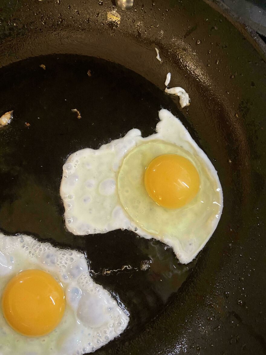 Fried Egg That Looks Like Australia