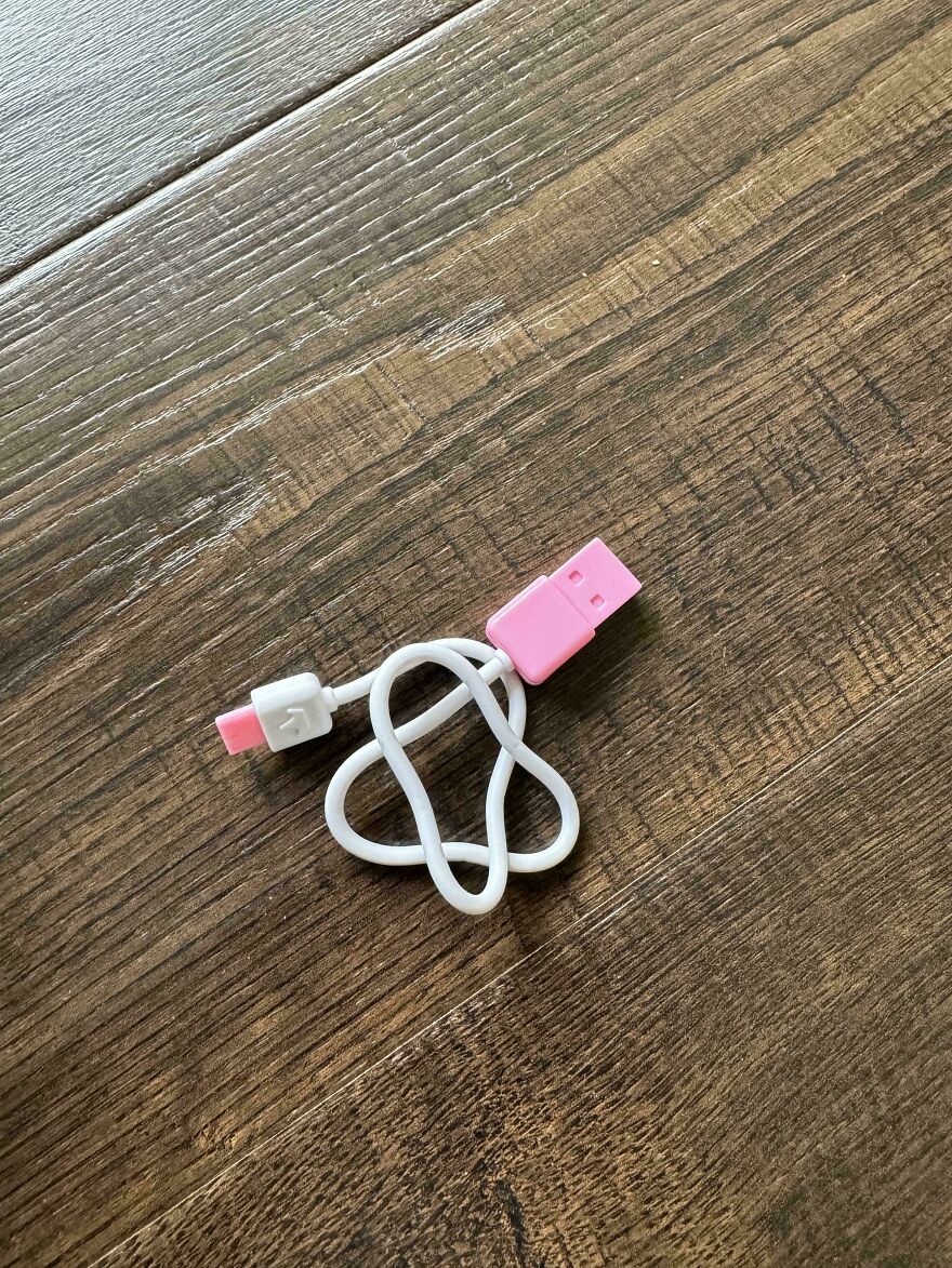 My Daughter’s Suitcase Toy Comes With A Pretend USB A To USB C Cable