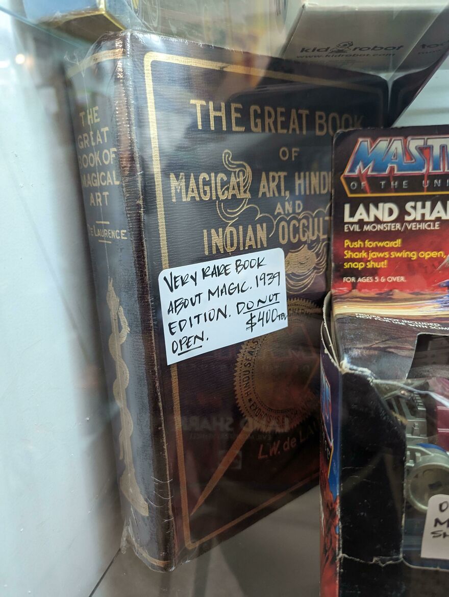 This $400 Book About Magic That Says "Do Not Open" I Saw At A Thrift Shop