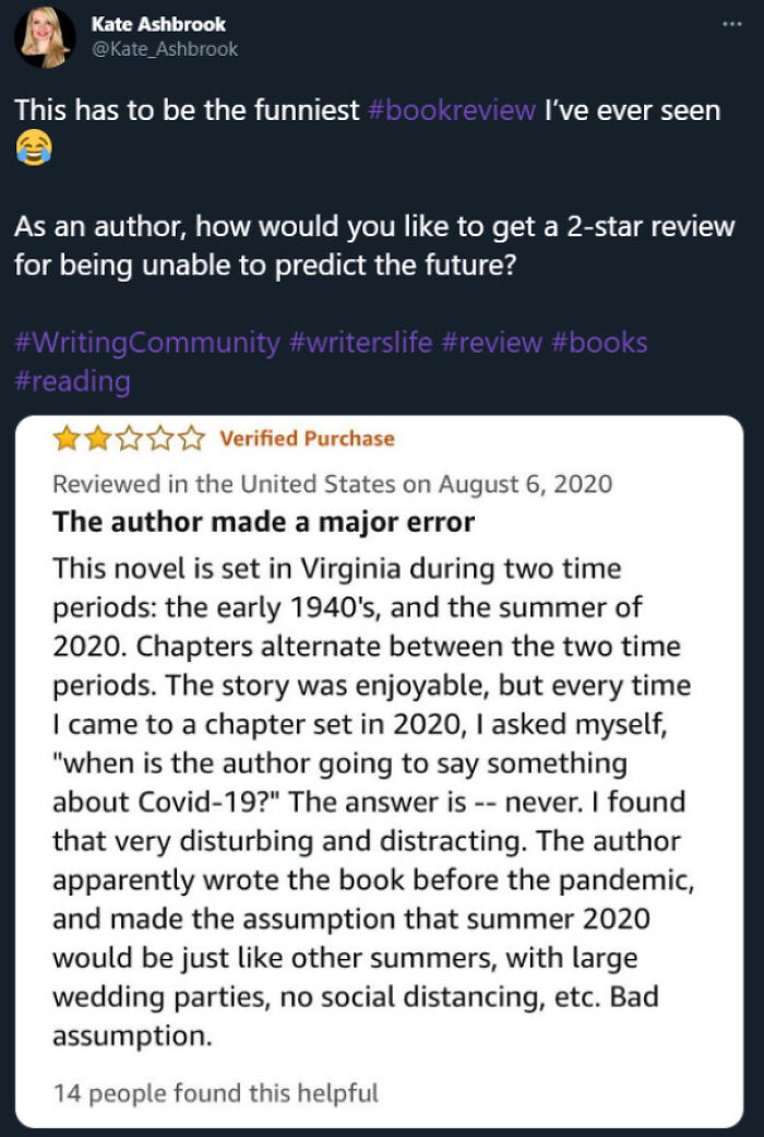 Imagine Working Hard To Write A Book And You Get This As A Review