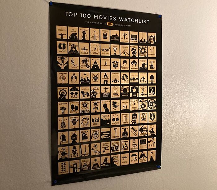 Connect Through Cinema: Scratch Off Each Top 100 Movies For Date Nights Apart!