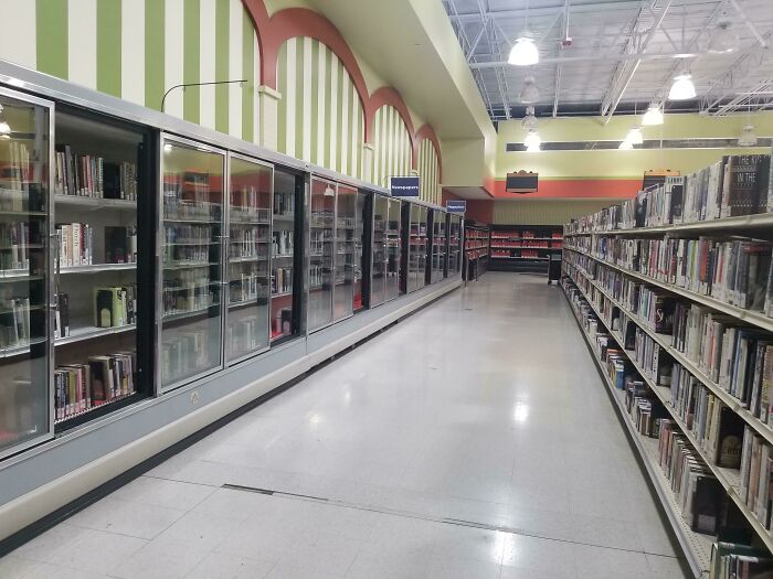 Library In An Old Supermarket