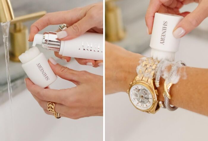 Radiance Wash Luxury Jewelry Cleaner And Brush Duo: Keep Your Jewelry Sparkling And Shining Bright