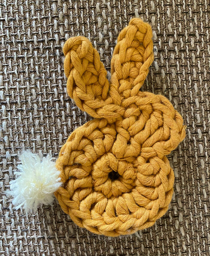 I Made This Cute Bunny For Easter. Hoping To Make A Whole Garland From Them This Year