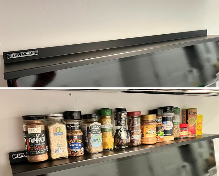 Add Space, Not Clutter: Stoveshelf's Magnetic Spice Rack For Easy Access!