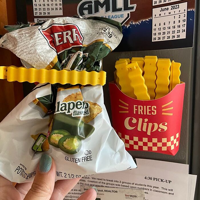 Keep It Crispy: Fun Fries-Shaped Clips For Sealing Snacks With Flair!