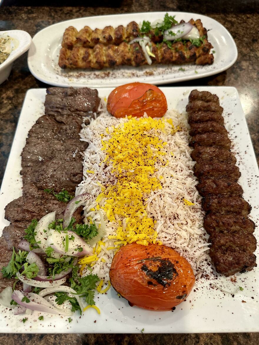 [i Ate] Persian Soltani And Chicken Koobideh