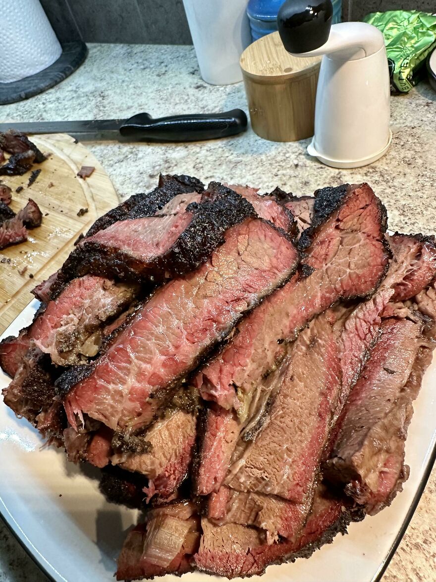 Brisket Smoked Over Pecan For 22 Hours