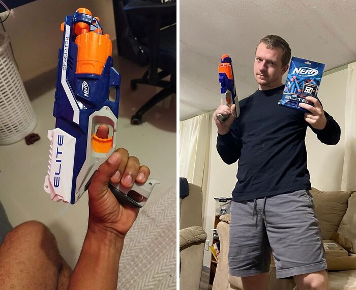 In Ultimate Coolness Contest, NERF Disruptor Elite Blaster Wins Over Any Gadget - Don’t Try To Deny It, Adults