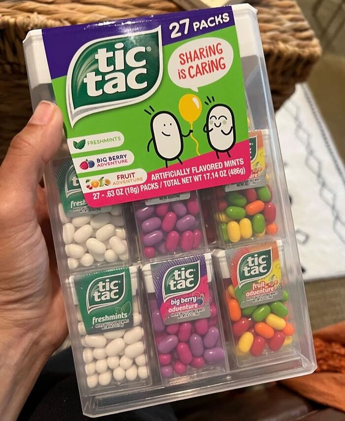 From Freshmint To Fruity, Tic Tac Mega Box, Variety Packs For On-The-Go Freshness