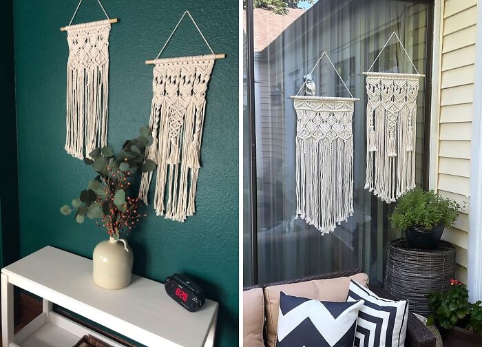 Just Hang This Macrame Woven Magic On Your Disastrous Wall And Bam! — Nobody Will Notice The Cracks Underneath