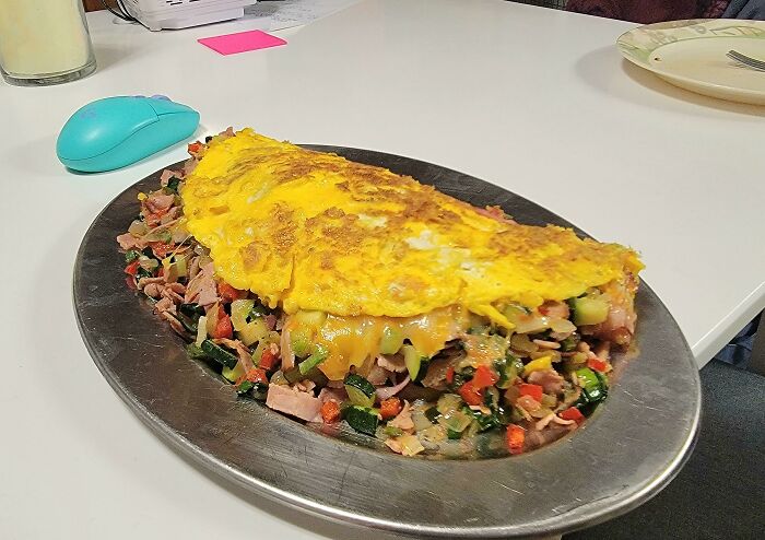 Absolute Unit Of An Omelet My Husband Made