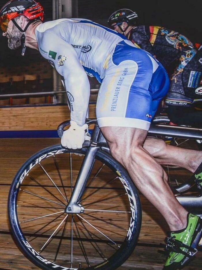 The Lower Body Of Cyclist Robert Forstemann