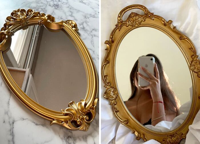  Antique Shield-Shaped Mirror - A Stunning Reflection Fit For True Royalty