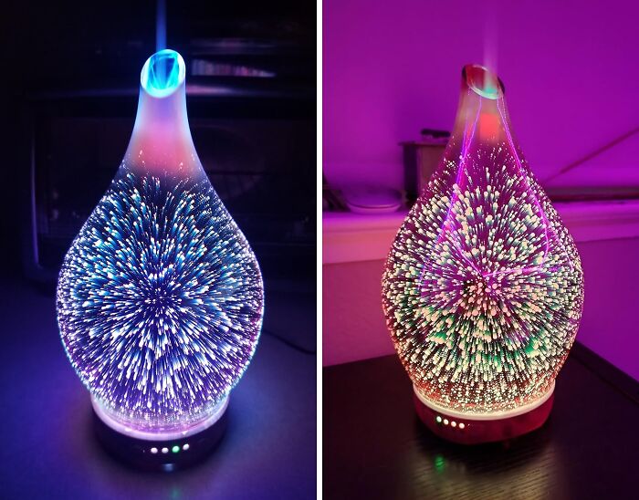 Create A Stellar Atmosphere Using This Charming Aromatherapy Ultrasonic Humidifier Featuring Firework 3D Design!
