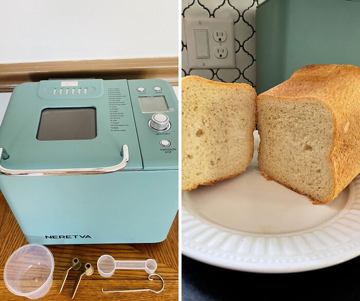 Rise And Shine To Freshly Baked Goodness - Neretva Bread Maker Machine With 20-In-1 Program, Gluten-Free Option, And Easy Cleaning!