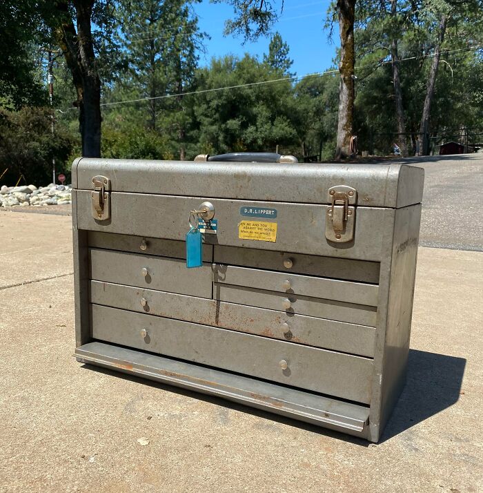 A Kennedy Toolbox I Recently Inherited From My Grandpa. He Used It When He Worked For The US Department Of Energy In The 1960s (Back Then It Was The Department Of Atomic Energy)