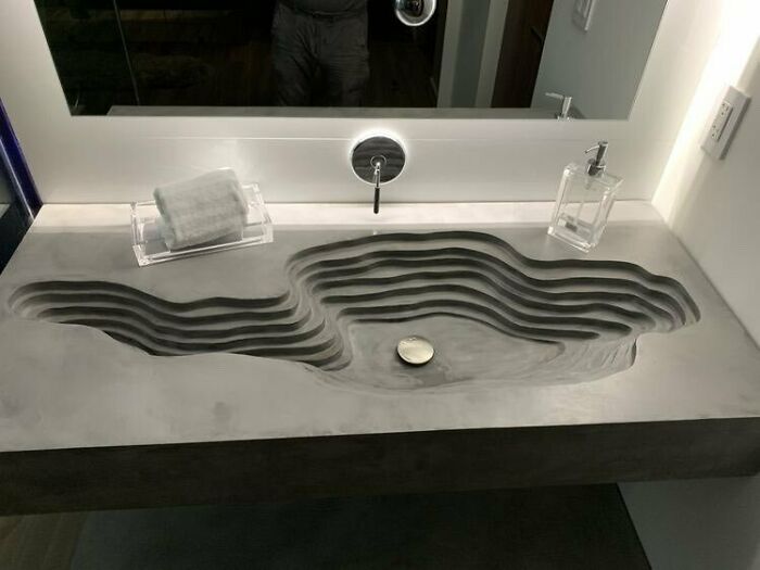 This Sink Has A Very Cool Design