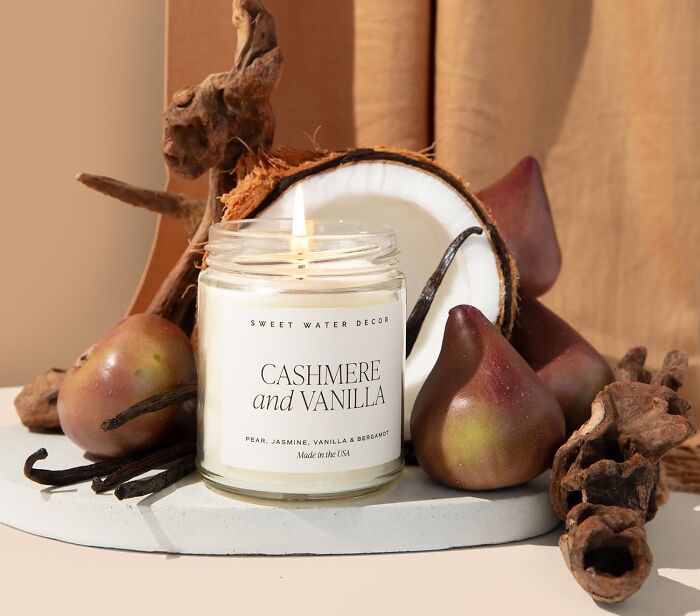 Elevate Your Space With The Sweet Water Decor Cashmere And Vanilla Soy Candle