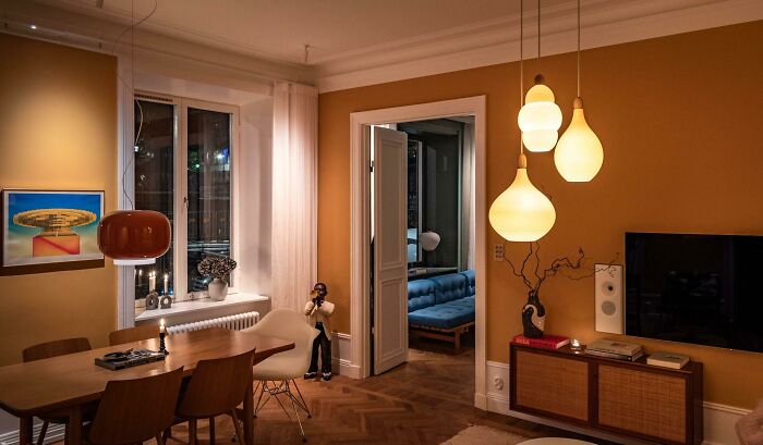 My Friend's Fabulous Flat In Stockholm, With A Few Lamps That I Made