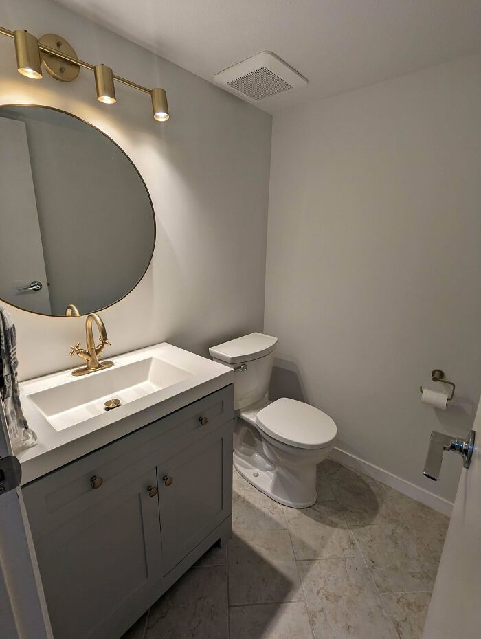 Newly Renovated Tiny Powder Room. What Am I Missing?