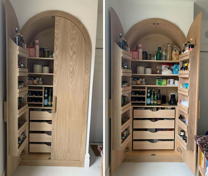 White Oak Arched Pantry. Detroit, Mi. Highly Functional But Mostly Gorgeous. Favorite Build Yet