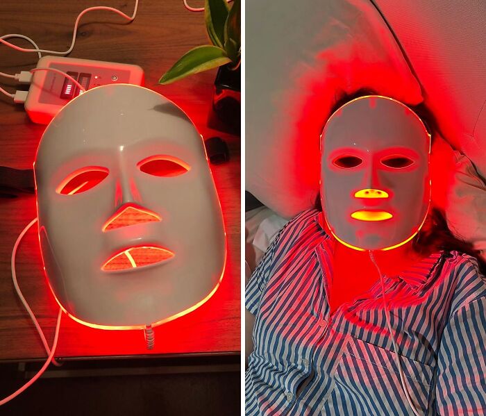 Pristineglow LED Therapy Mask - Achieve Radiant Skin With FDA-Approved Acne Treatment Device!