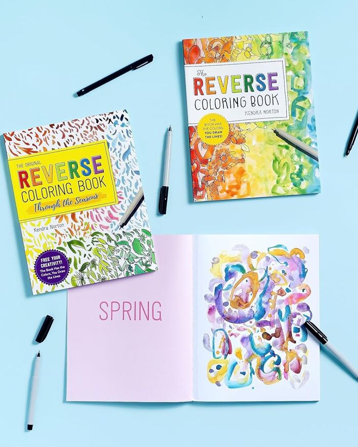 Explore Creativity In Reverse With The Reverse Coloring Book: Unveil Imaginative Designs By Adding Color To Black Backgrounds
