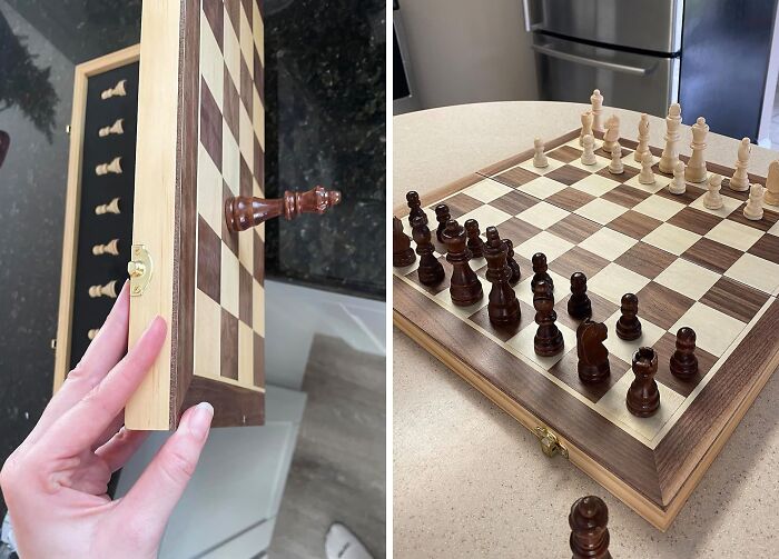 Time To Unleash Your Inner Grandmaster With Magnetic Wooden Chess Set 